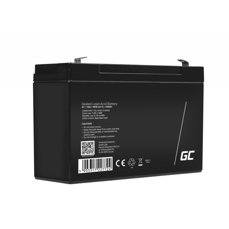 Bateri të mesme Green Cell Replacement Battery AGM44 12V / 4.5Ah - Figura 5