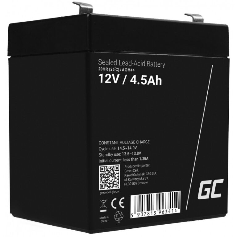 Bateri të vogla Green Cell Replacement Battery AGM44 (12V / 4.5Ah)
