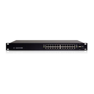 Ubiquiti EdgeSwitch ES-24-250W 24-Port Gigabit PoE+ Managed Switch me 2x SFP Rackmount 6
