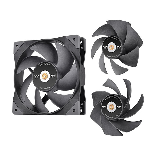 Ftohës për Kasë Thermaltake GT12 / 120mm / TT Premium Edition / 1-Pack – Zezë