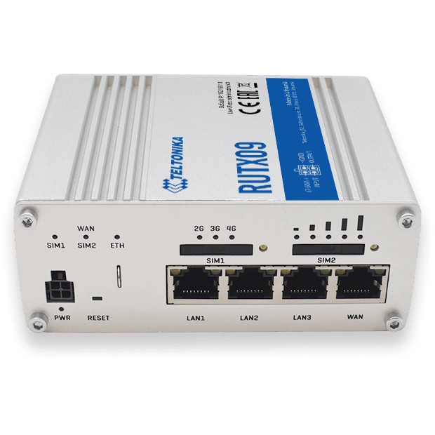 Ruter Teltonika RUTX09 / LTE Cat6 / Gigabit / Industrial - Figura 2