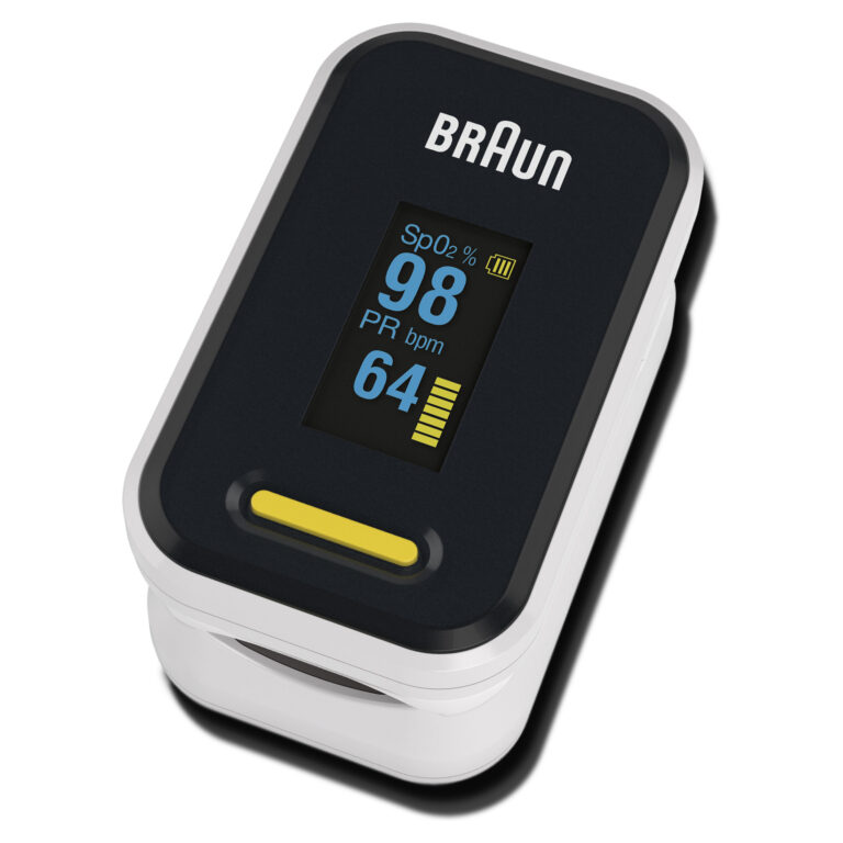 Matës i oksigjenit në gjak Braun Pulse Oximeter YK-81CEU – Zezë/Bardhë