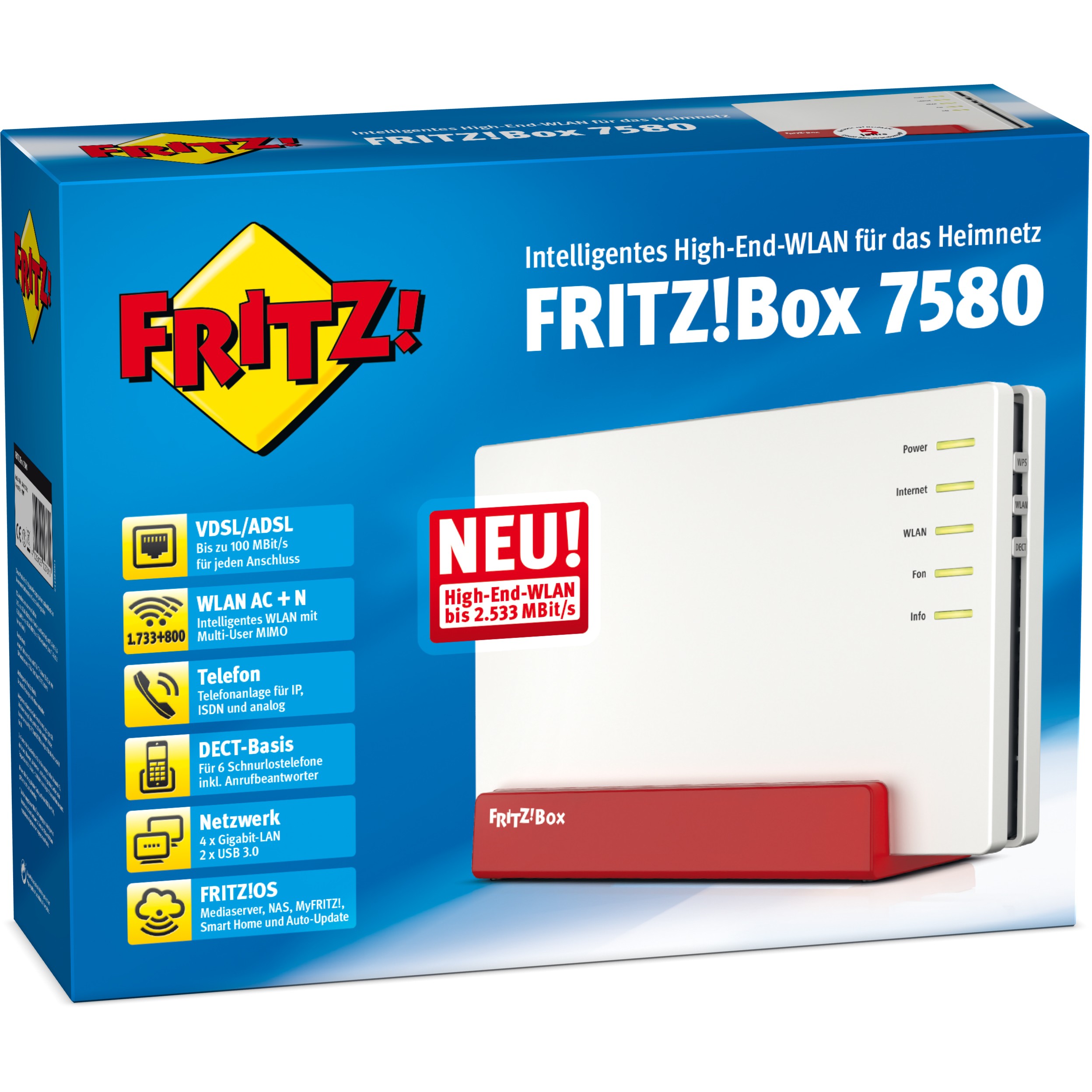 Ruter AVM FRITZ!Box 7580 Fon WLAN / A/VDSL - Figura 3