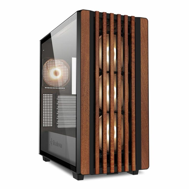 Kasë Midi Sharkoon Rebel C70G, RGB, e zezë