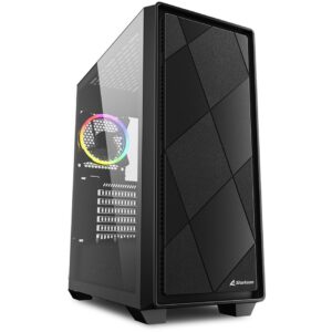 Kasë Midi Sharkoon VS8, RGB, e zezë