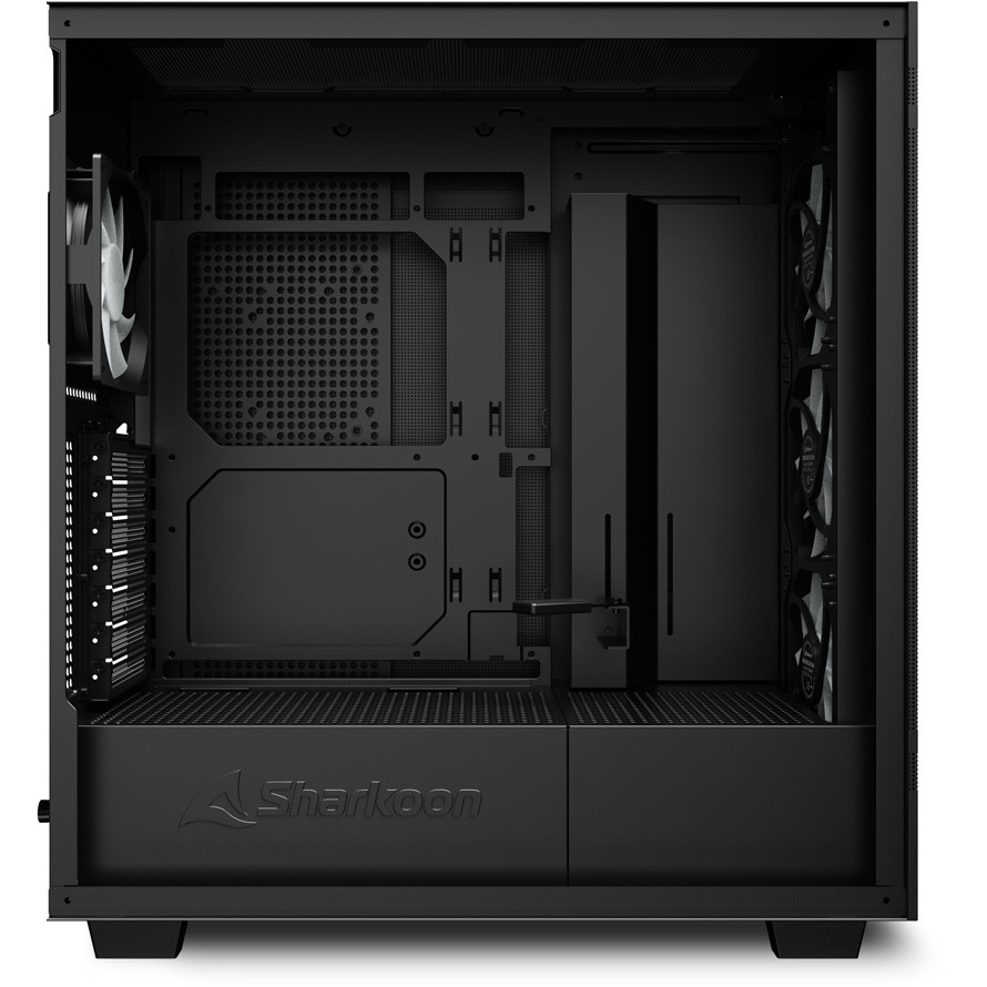 Kasë Midi Sharkoon Rebel C50 RGB – Zezë - Figura 5