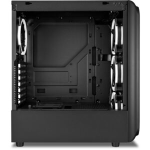 Kasë Midi Sharkoon TK5M, RGB, e zezë