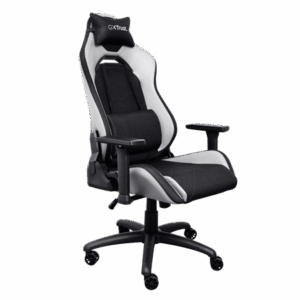 Karrige Gaming Trust GXT 714W / Deri ne 150 kg / 5 wheels / black plastic / E zezë dhe E bardhë