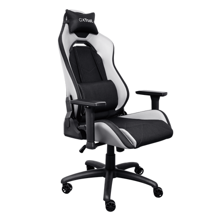Karrige Gaming Trust GXT 714W / Deri ne 150 kg / 5 wheels / black plastic / E zezë dhe E bardhë