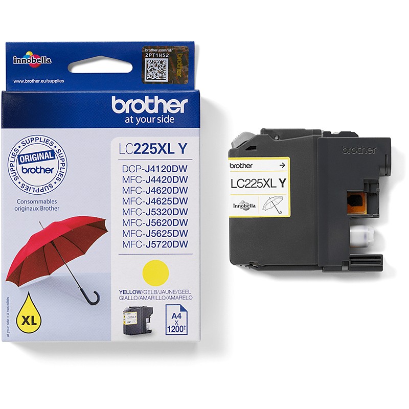 INK Brother LC-225XL-Y deri në 1.200 faqe sipas ISO/IEC 24711 - Verdhë - Figura 2