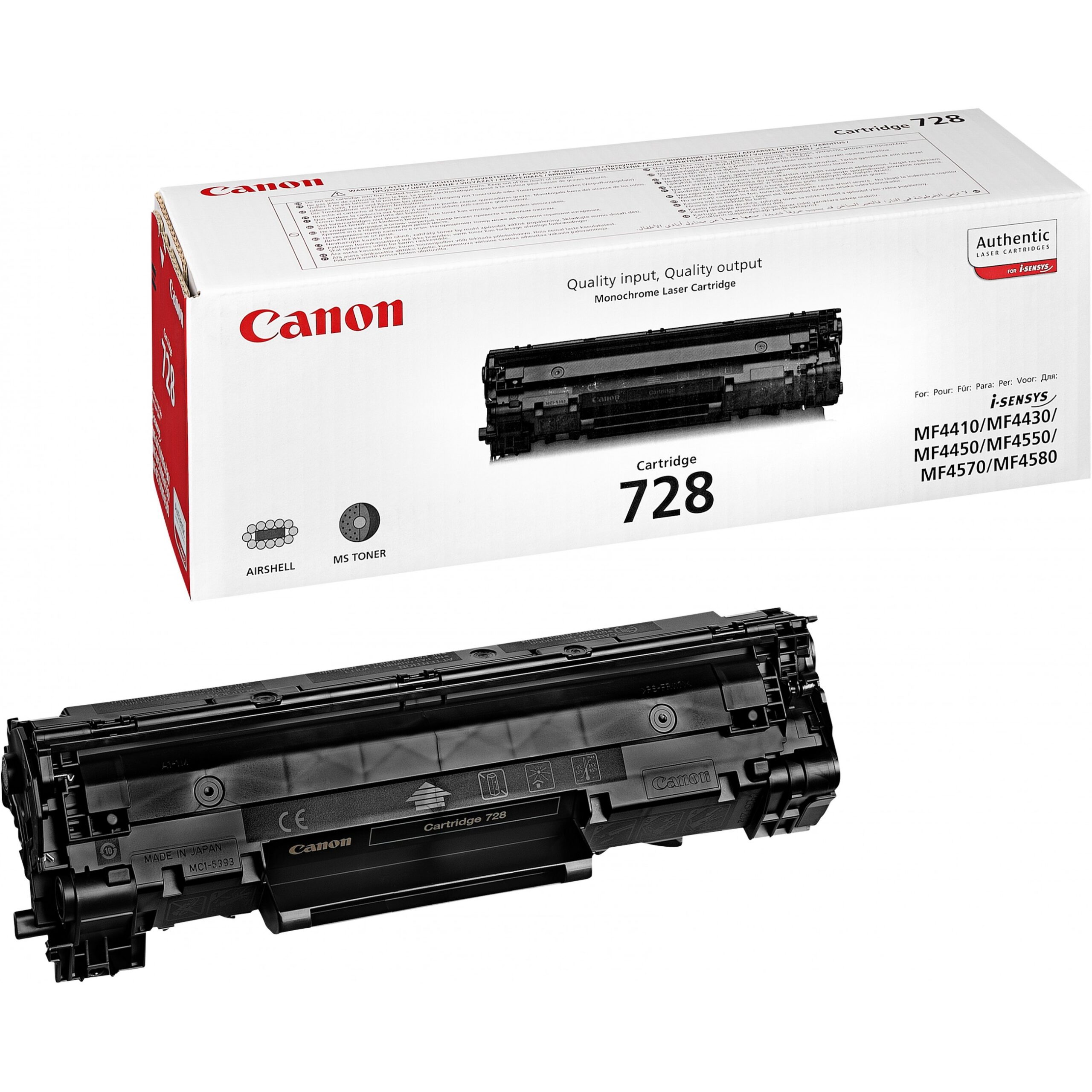 Toner Canon 728 Cartridge Original /Up to 2,100 Pages (ISO/IEC Standard Yield) - Zezë