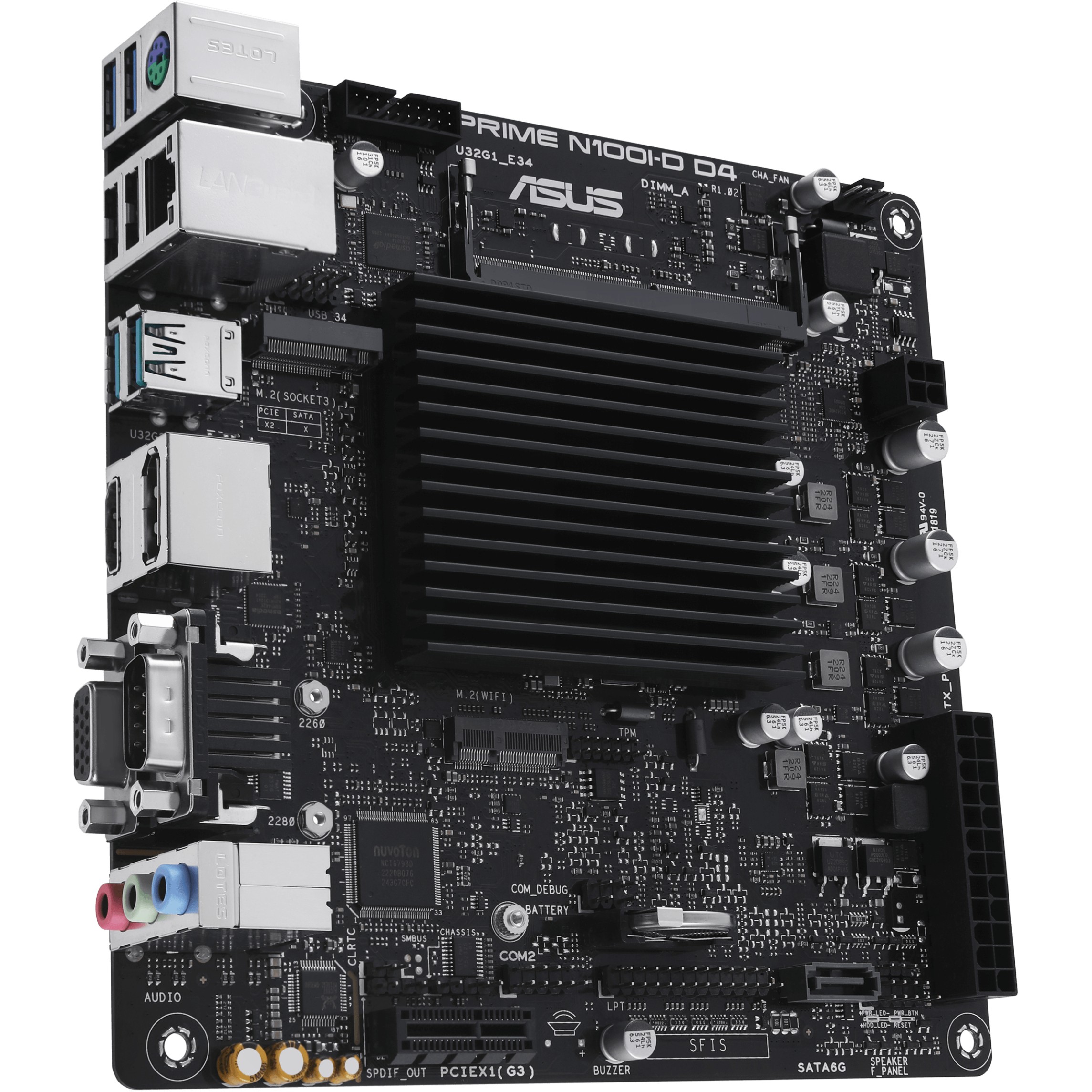 Pllakë Amë MB Intel ASUS PRIME N100I-D D4-CSM / Intel N100 / VGA-HDMI-DP / COM Port / mITX - Figura 4