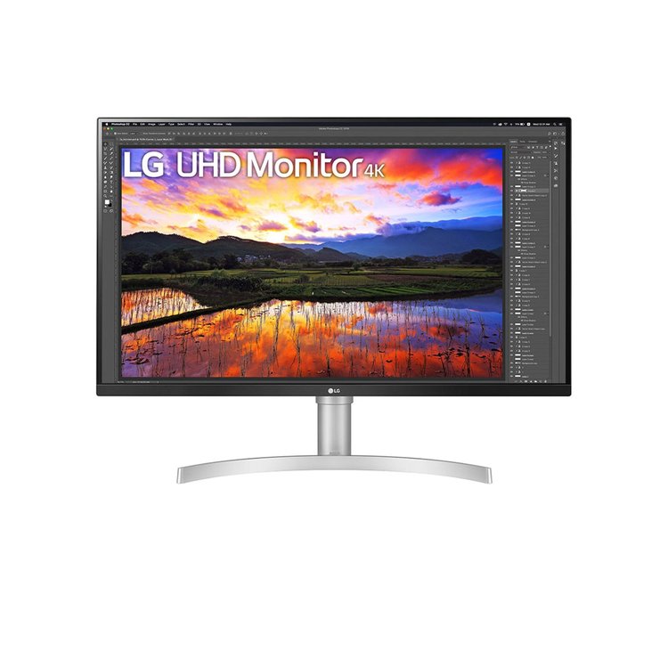 Monitor për punë LG 32UN650K-W / 32″ / 4K Ultra HD IPS LED / 60Hz / 5ms / HDMI + DP + Power / Bardhë