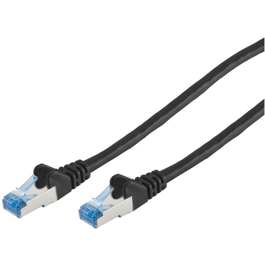 Kabllo për Rrjet CAT6a RJ45 S/FTP PiMF / 1m – Zezë