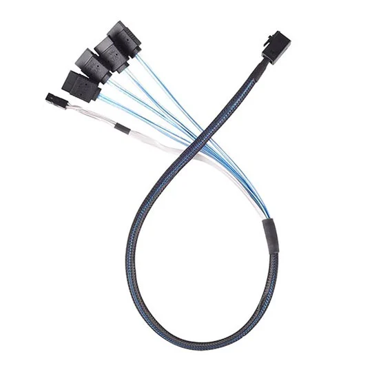 Kabllo për SDD Broadcom Internal SAS Cable / 1x8 Slim SAS (SFF-8654) Male to 1x8 Slim SAS (SFF-8654) / 1 m