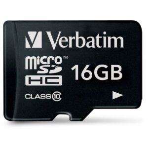 Kartë Memorie SD CARD 16GB Verbatim Premium MicroHC 80MB/s