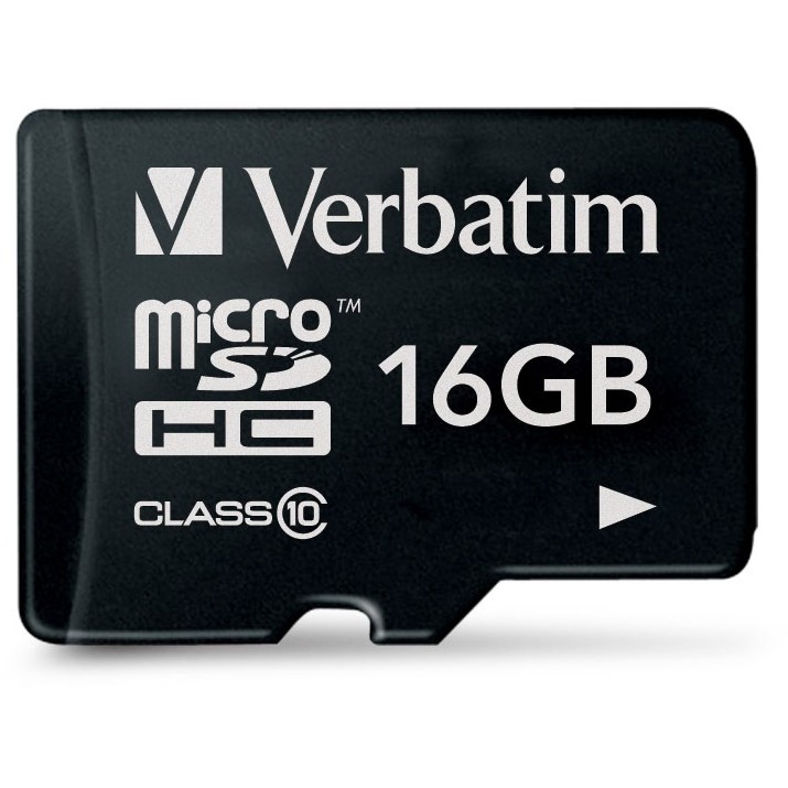 Kartë Memorie SD CARD 16GB Verbatim Premium MicroHC 80MB/s