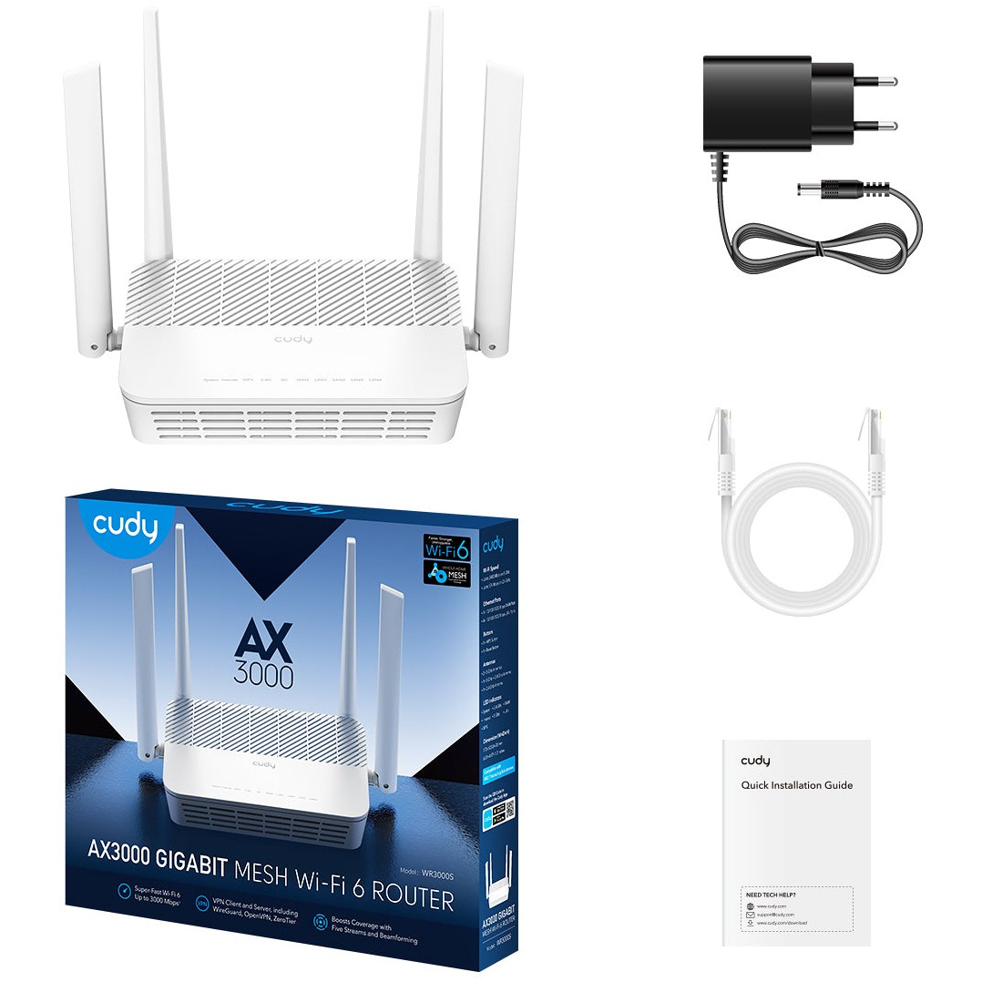 Ruter Cudy AX3000 Wi-Fi 6 Mesh / Gigabit Ethernet - Figura 3