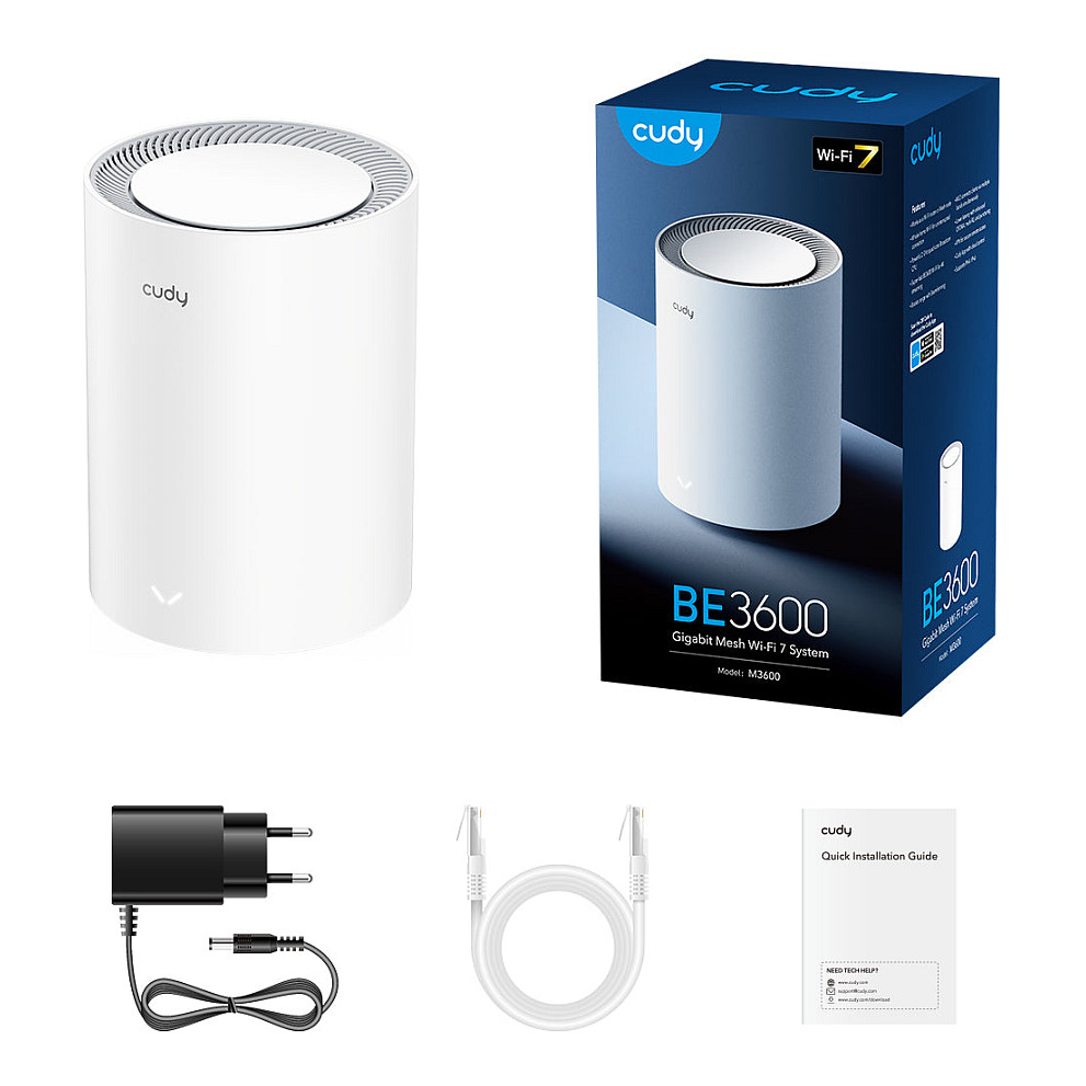 Ruter Cudy BE3600 / Wi‑Fi 7 Mesh Solution / 1pack – Bardhë - Figura 3