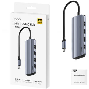 Hub Cudy 6-IN-1 USB-C with 4K HDMI 8