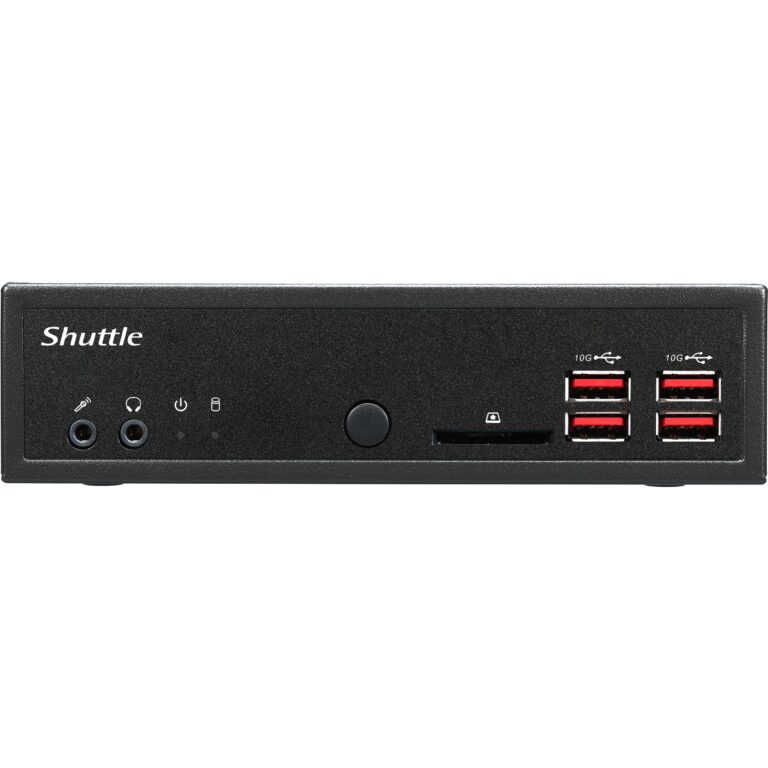 Mini Kompjuter Shuttle XPC Slim Barebone DH32U5 – Intel Core i5-1135G7 / Quad 4K HDMI / Dual LAN / Fanless / - Zezë