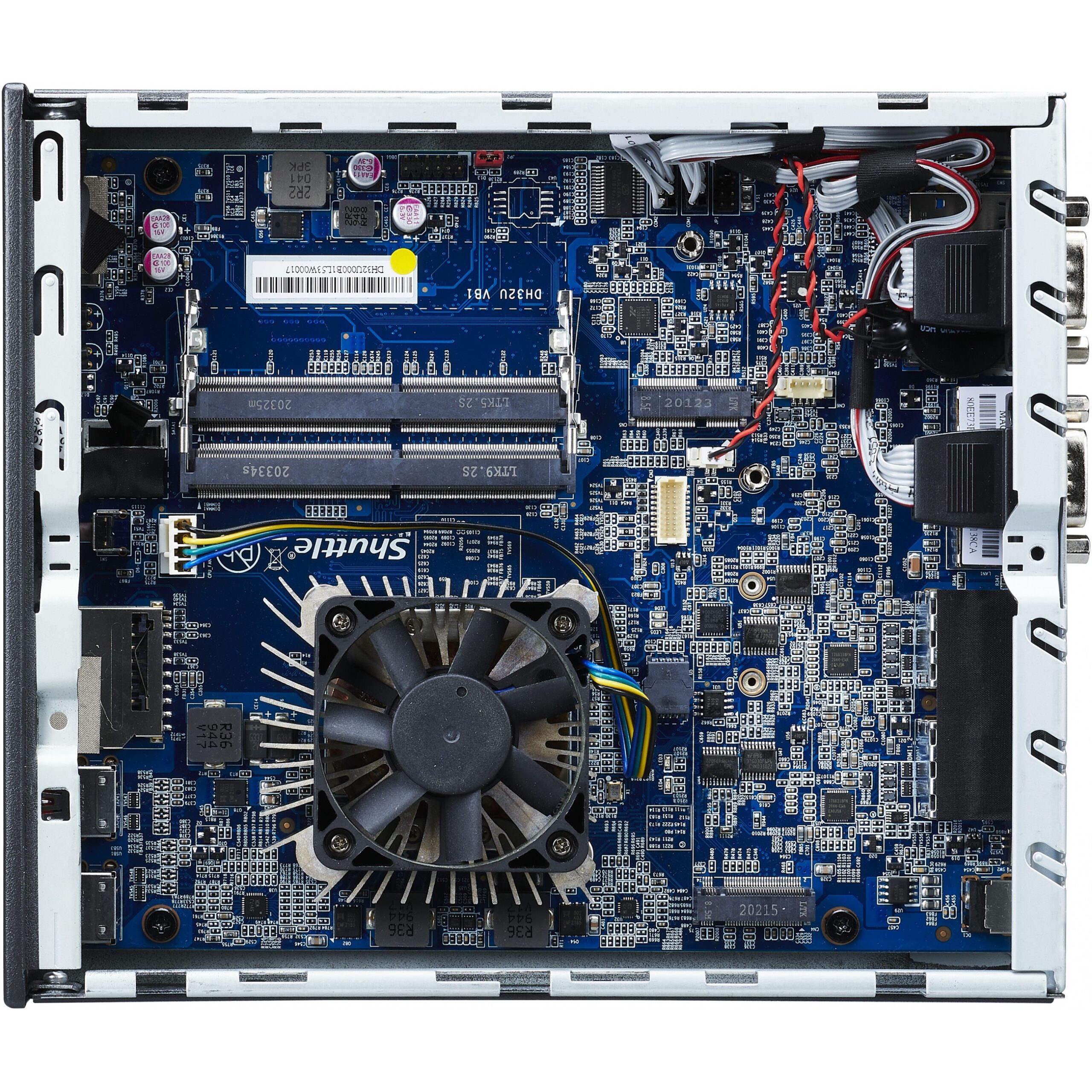 Mini Kompjuter Shuttle XPC Slim Barebone DH32U5 – Intel Core i5-1135G7 / Quad 4K HDMI / Dual LAN / Fanless / - Zezë - Figura 4