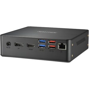 Mini Kompjuter Barebone ShuttleBarebone NC40U5 Black (Core i5-1235U) 24/7. Dual Video. Ultra HD