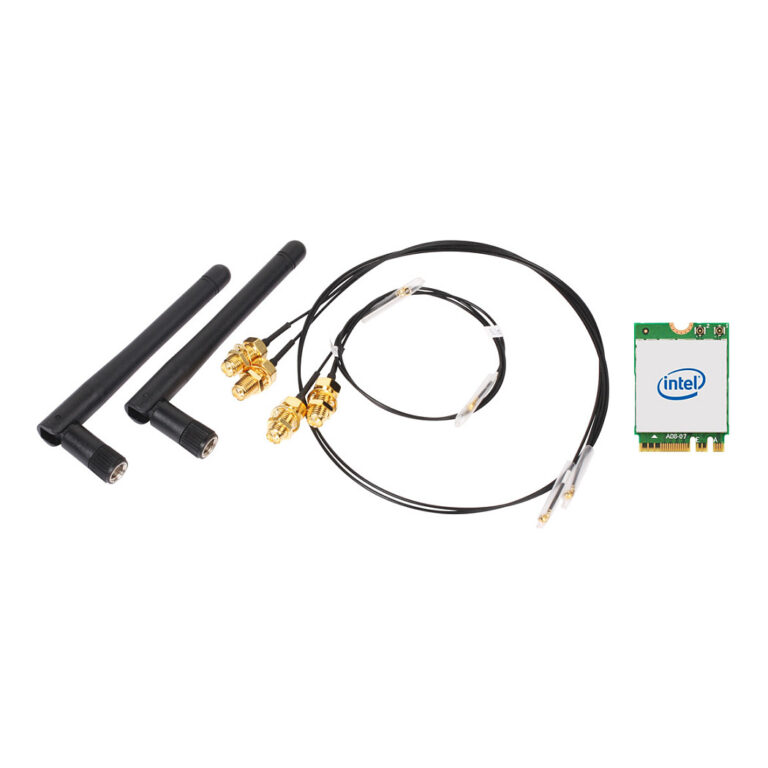Aksesorë për rrjet Barebone WLAN-Kit M.2 / INTEL / IEEE 802.11ax+BT / Universal WLAN-AX / BT KIT / M.2-card w/o Bracket