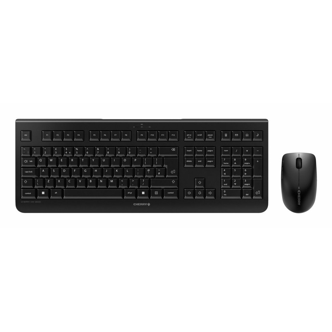 Combo (Tastierë & Maus )Cherry DW 3000 Wireless Desktop Set – UK Layout / Black / 2.4 GHz RF - Zezë