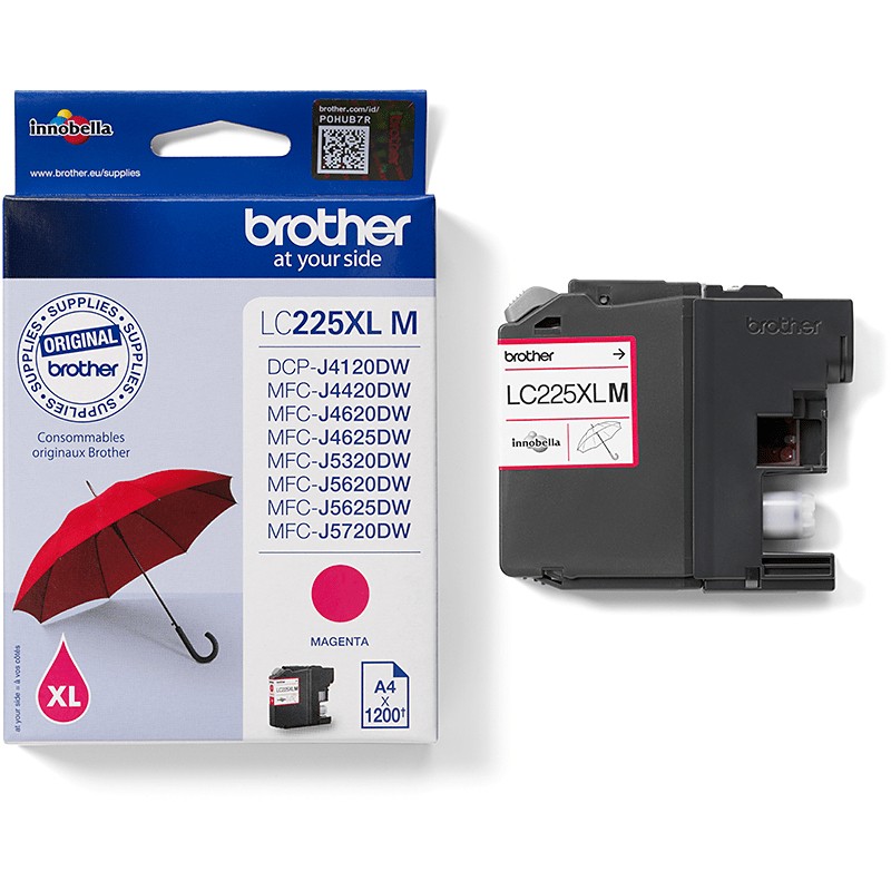 INK Brother LC-225XL-M deri në 1.200 faqe sipas ISO/IEC 24711 - Rozë - Figura 3