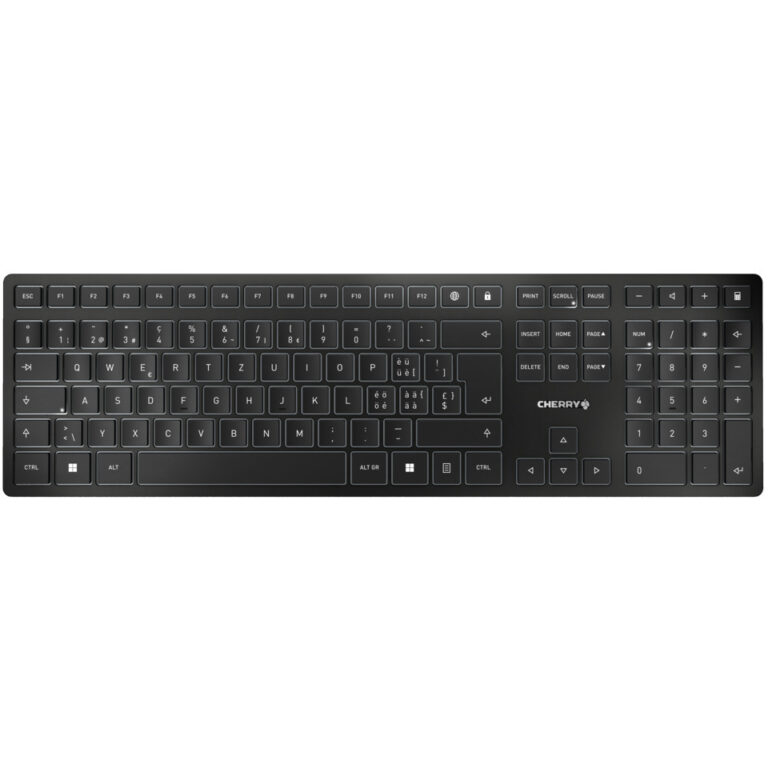 Tastierë pa Kabllo CHERRY KW 9100 SLIM Keyboard / Layout CH – Zezë