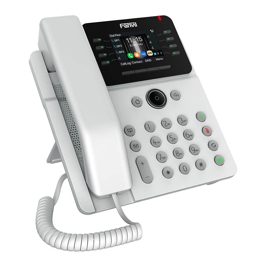 Telefon IP Fanvil V62G me SIP / PoE / 2x Gigabit dhe USB - Bardhë - Figura 2
