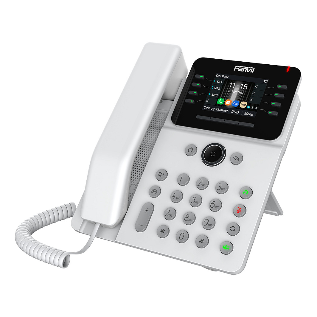 Telefon IP Fanvil V62G me SIP / PoE / 2x Gigabit dhe USB - Bardhë - Figura 3