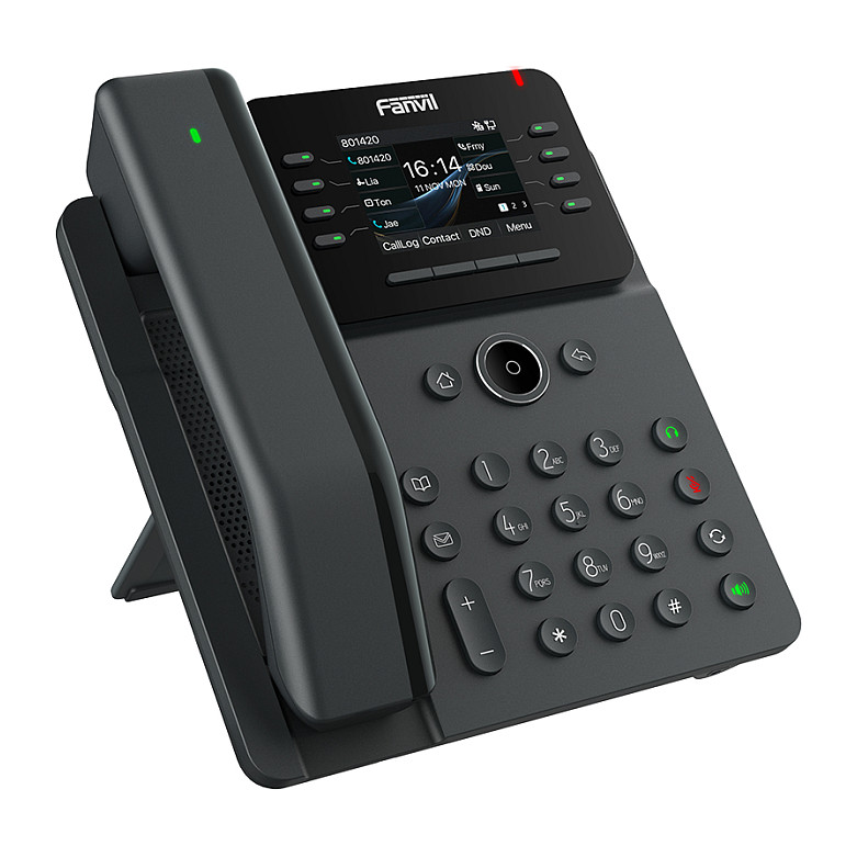 Telefon VoIP Fanvil V62 Pro me SIP 2.8"/ PoE / 2x Gigabit dhe USB - Zezë - Figura 2