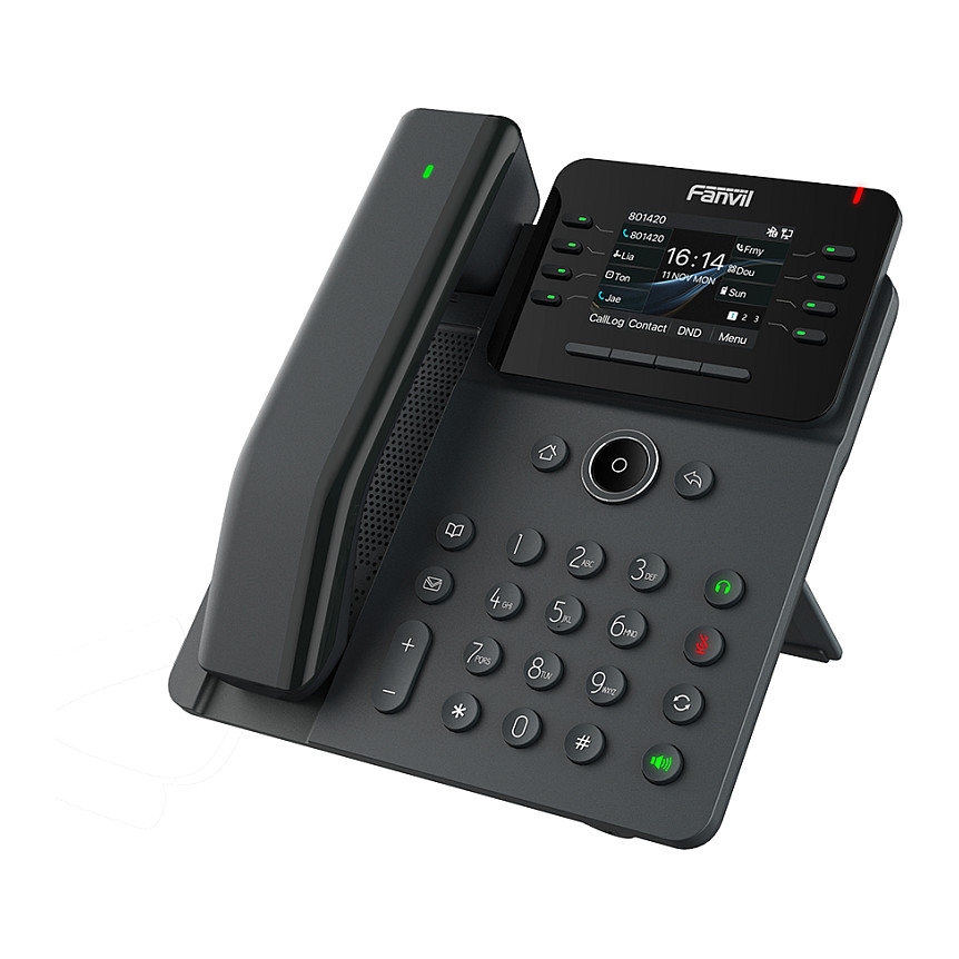 Telefon VoIP Fanvil V62 Pro me SIP 2.8"/ PoE / 2x Gigabit dhe USB - Zezë - Figura 3
