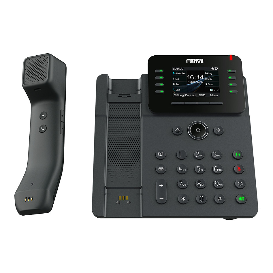 Telefon VoIP Fanvil V62 Pro me SIP 2.8"/ PoE / 2x Gigabit dhe USB - Zezë - Figura 5