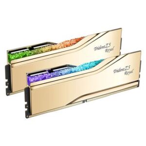 RAM Memorie DIMM 64GB DDR5‑6000 (2×32GB) Dual‑Kit / G.Skill Trident Z5 Royal / Intel XMP/ UDIMM - Gold