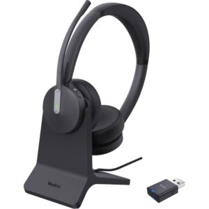 Kufje pa kabllo Yealink WH64 Hybrid Dual DECT Headset with Charging Stand for Microsoft Teams – Zezë