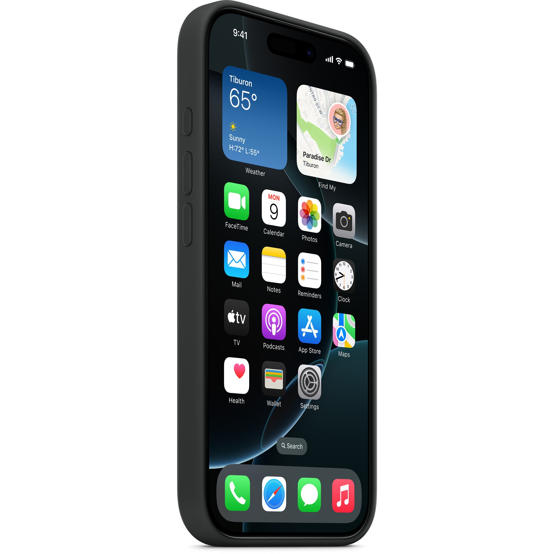 APPLE iPhone 16 Pro Silicone Case with MagSafe - Black - Figura 5
