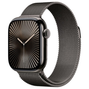 Apple Watch Series 10 GPS + Cellular 42mm / Slate Titanium Case / Slate Milanese Loop