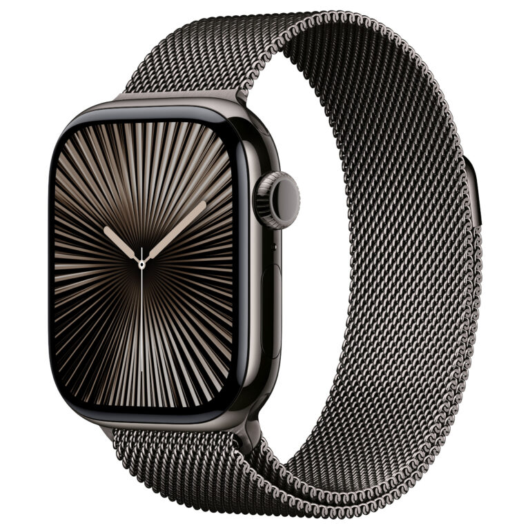 Apple Watch Series 10 GPS + Cellular 42mm / Slate Titanium Case / Slate Milanese Loop