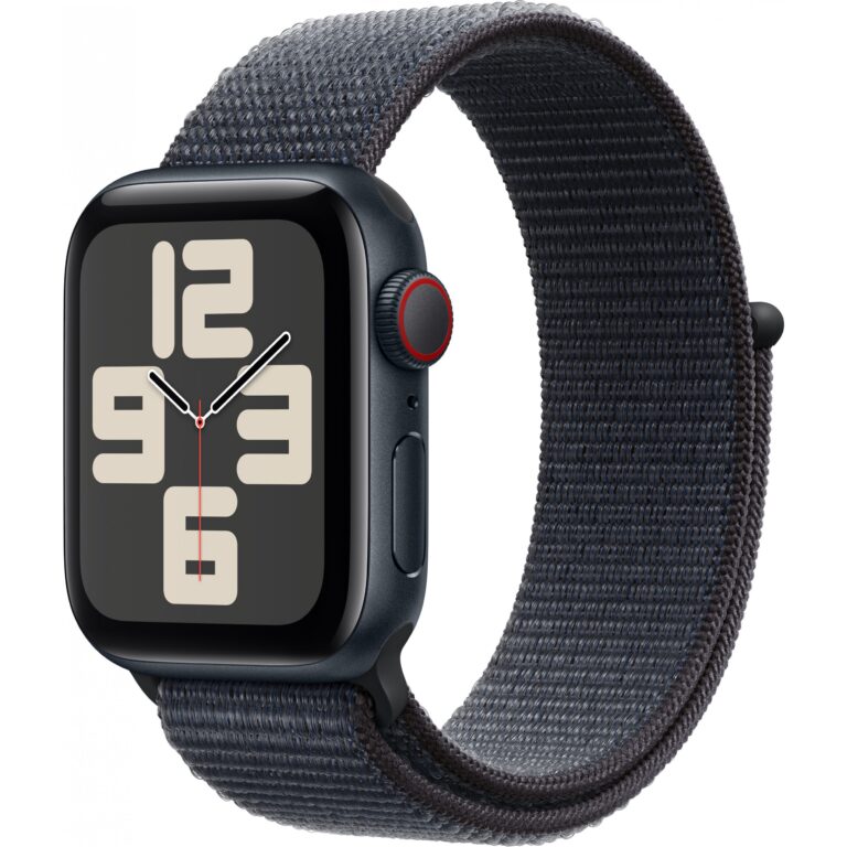 Apple Watch SE (2024) GPS + Cellular 40mm – Midnight Aluminium Case with Ink Sport Loop