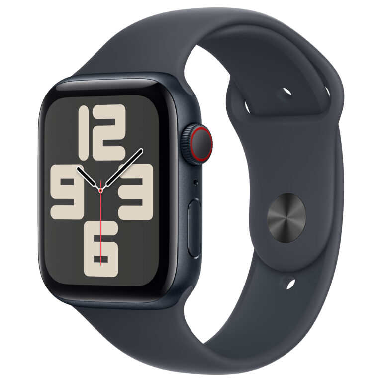 Apple Watch SE (GPS + Cellular) 44mm Midnight Aluminum Case with Midnight Sport Band (M/L)