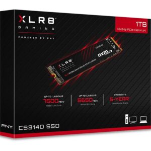 SSD e Brendshme PNY XLR8 CS3140 1TB M.2 NVMe Gen4 x4 Internal Solid State Drive