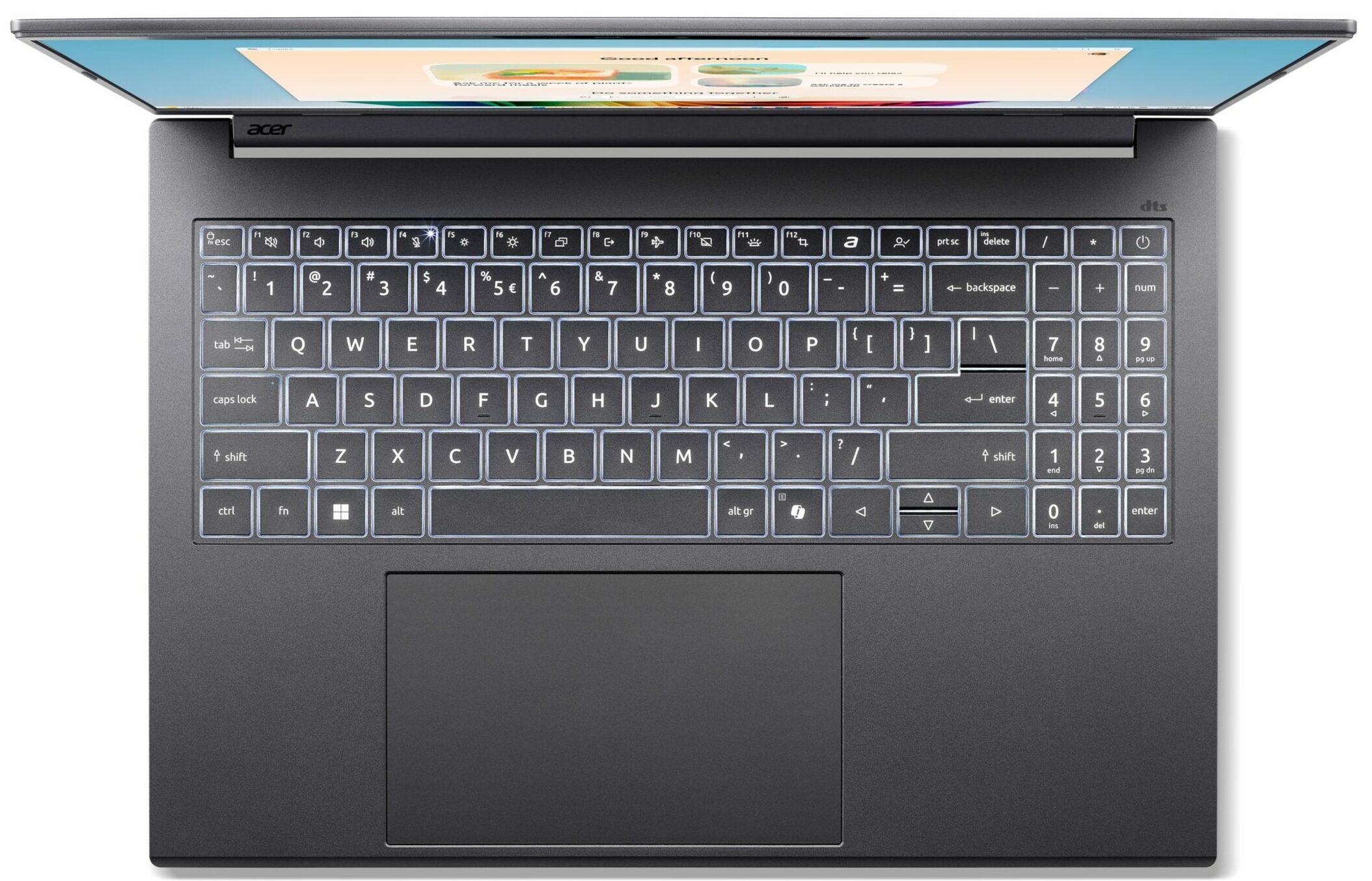 Laptop Acer Aspire A16 AI A16-61M-R8T1 / Ryzen AI 7 350 / 32GB LPDDR5x / 1TB / 16″ WUXGA IPS 120Hz / AMD Radeon 860M -Gri 3
