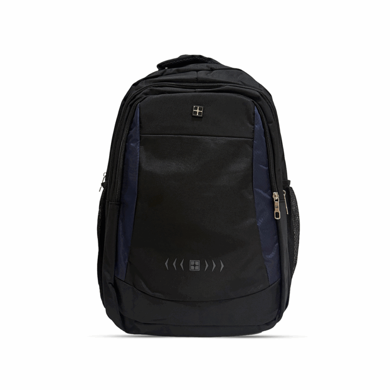 Çantë për Laptop S9002 / B53-89 / 18 Inch / Polyester / Waterproof / Soft handle / USB / E zez me të kaltër