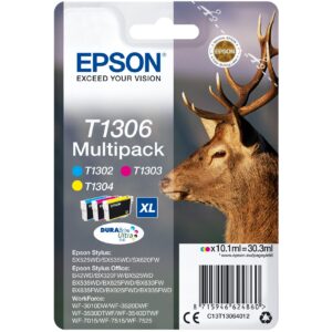 INK Epson T1306 C13T13064012 – Multipack 3 copë (Blu/ Rozë/ Verdhë)