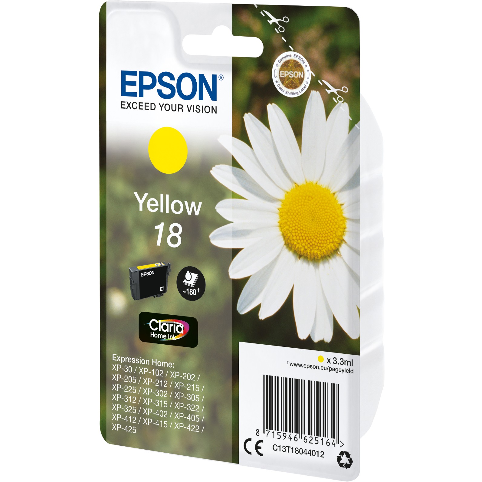 INK Epson T18044012 – Verdhë - Figura 2