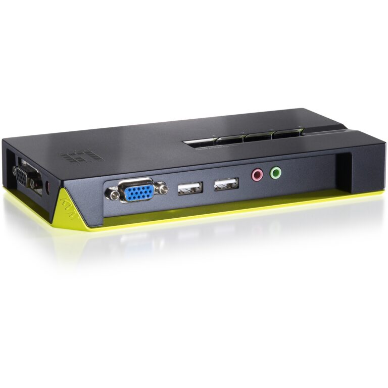 LevelOne KVM Switch / 4-Port VGA + 2x USB + Audio