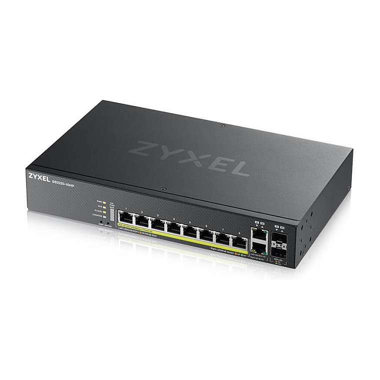 Switch Zyxel GS2220‑10HP / Managed / 8x Gigabit PoE+ / 2x Gigabit Uplink / Rackmount - Figura 4